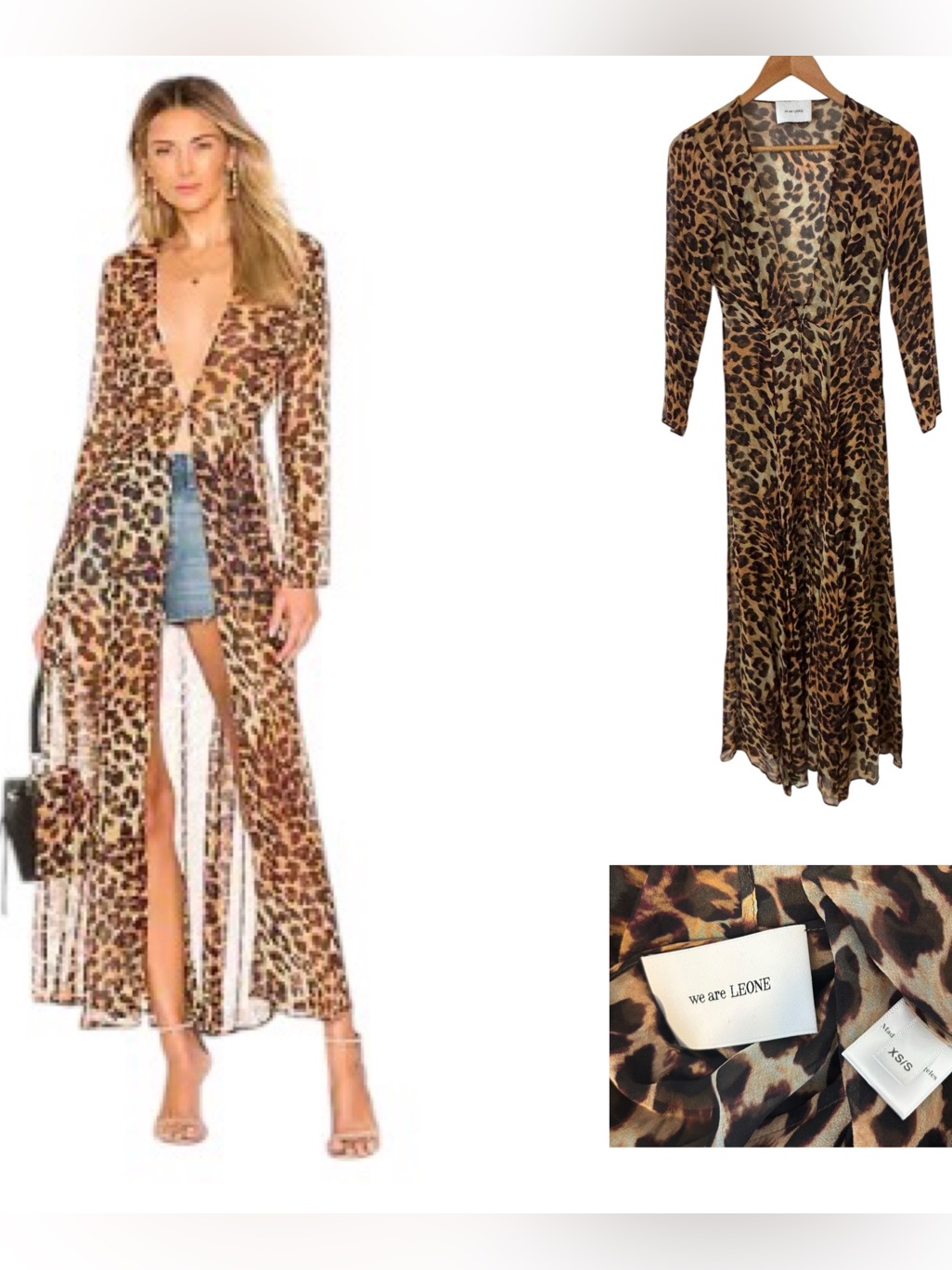 We Are Leone Maxi Chiffon Cardigan Kimono